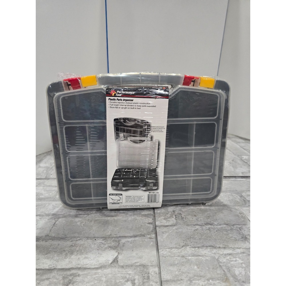 Small Parts Storage Case Tools Box Organizer Double Side